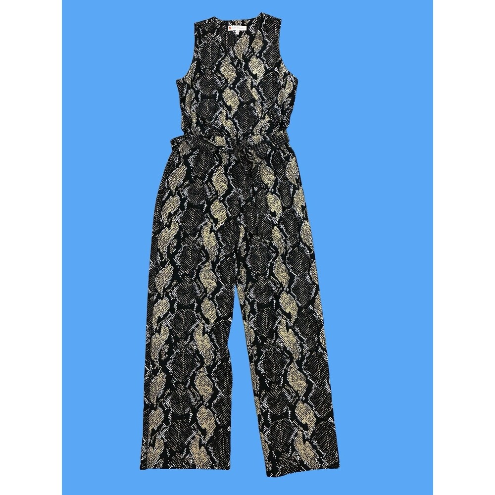 Jude Connally Women’s Snakeskin Jumpsuit Size Medium - Picture 3 of 7